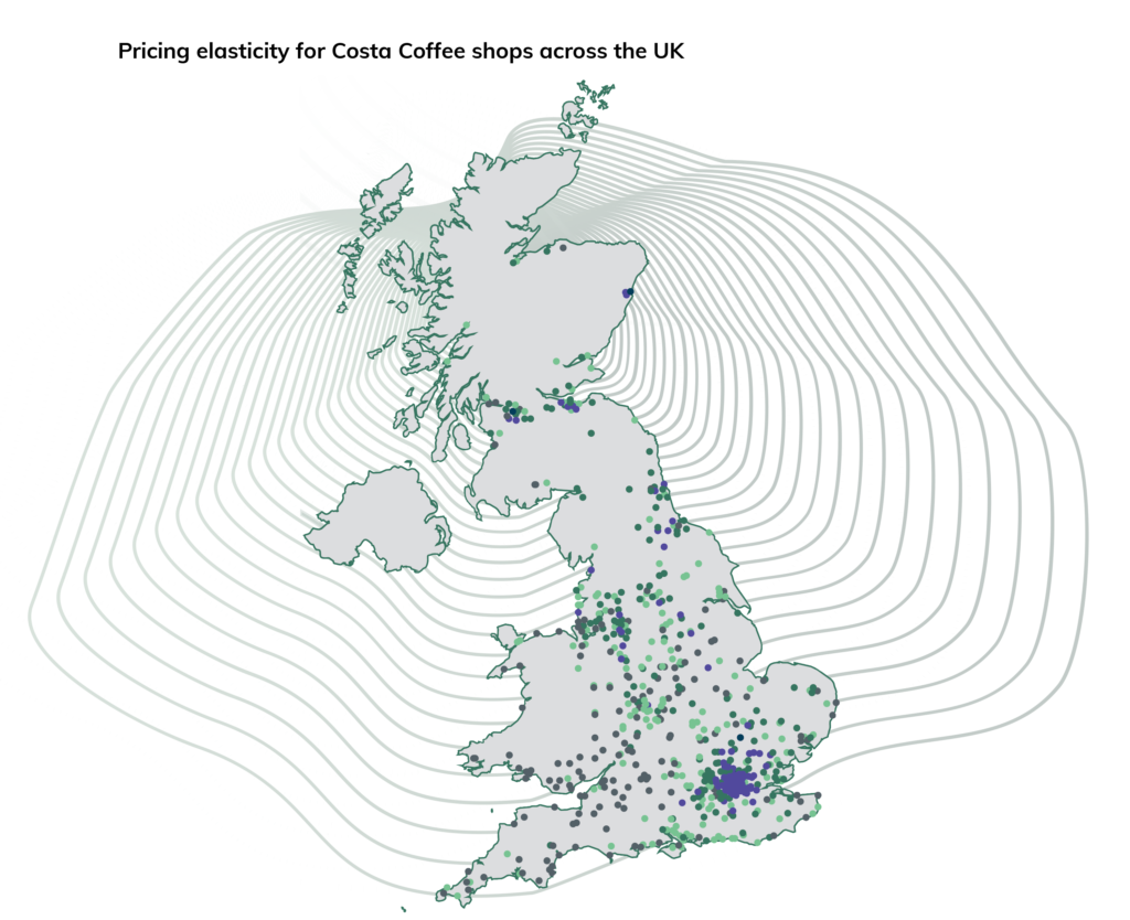 Uk map in a transparent background