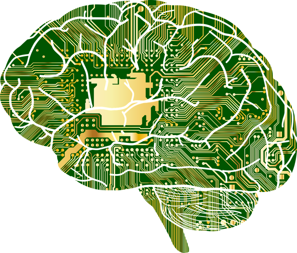 Motherboard in brain shape