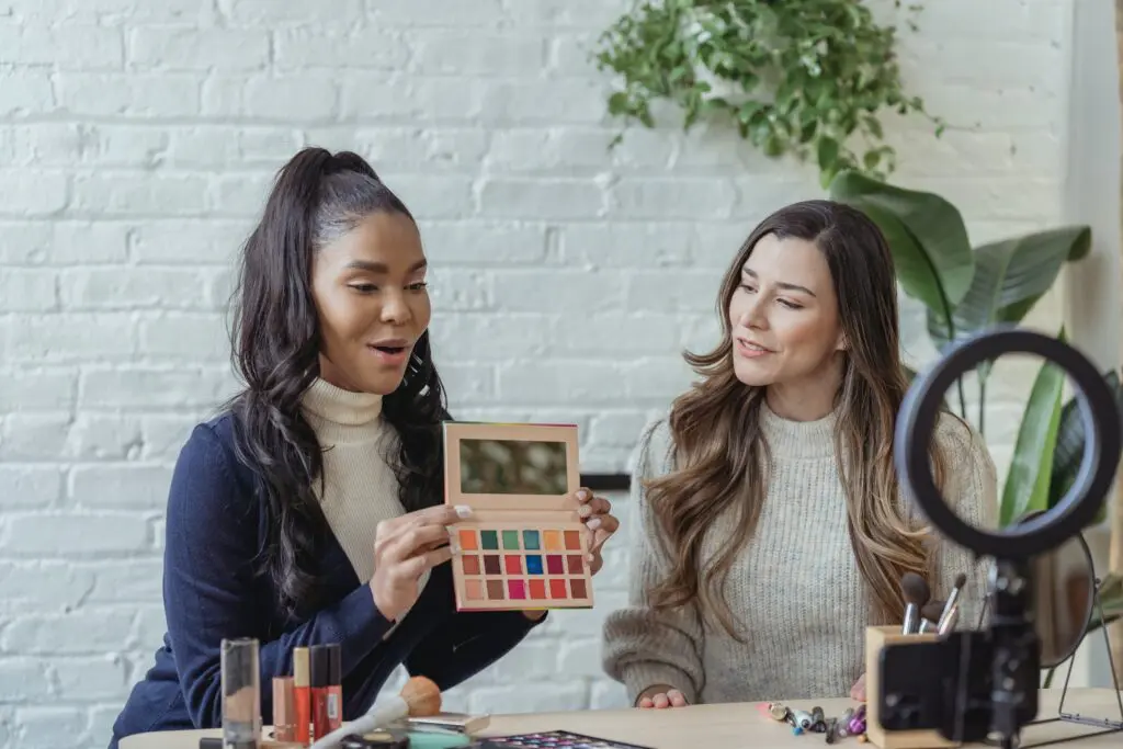 Report cover showing influencers marketing a cosmetic product